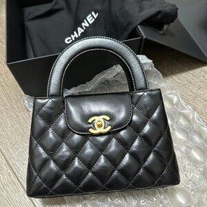 CHANEL 23k Kelly Large Black